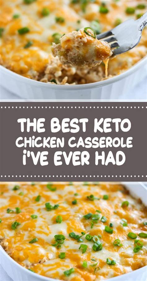 It's the perfect keto dinner solution for feeding the whole family. The Best Keto Chicken Casserole I've Ever Had #keto # ...