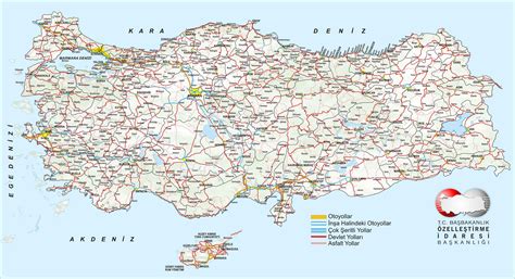 Turkiye Karayollari Haritasi