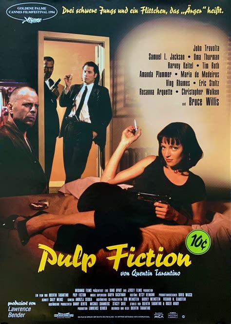 Original Pulp Fiction Movie Poster Quentin Tarantino John Travolta