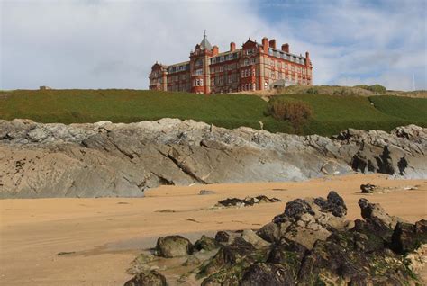 The Headland Hotel From Fistral Beach Newquay Beautiful England Photos