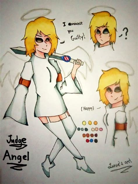 My Judge Angel Sketch With Color ├creepypasta ┤ Amino