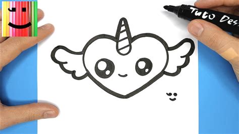 Apprendre à dessiner une licorne kawaii étape par étape s'abonner: comment dessiner une licorne - Le comment faire