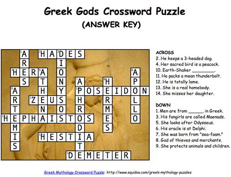 Ancient greece unit test answer key. Greek Gods Crossword and Word Search Puzzles | HubPages