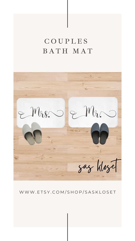 Mrs. and Mr. Matching Bath Mats Couples' Gift Ideas | Etsy ...