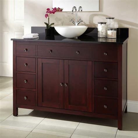 The client loved the idea, see model 'a'. Custom Vanities by Fox River Woodworking | CustomMade.com