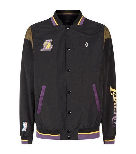 Nba los angeles lakers basketball bomber jacket starter size l adult. Lyst - Marcelo Burlon X Nba La Lakers Bomber Jacket in ...