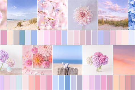 Pastel Colour Palette Collection Of Prints Cards Notebooks And More