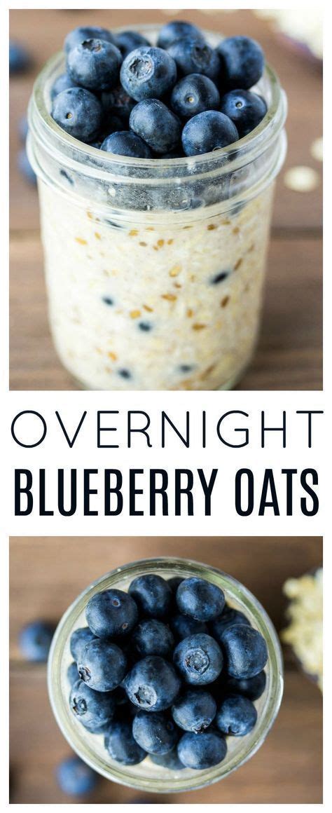 Honey, stevia, or raw sugar are also options for sweetening overnight oats. Blueberry Overnight Oats are the perfect breakfast recipe ...