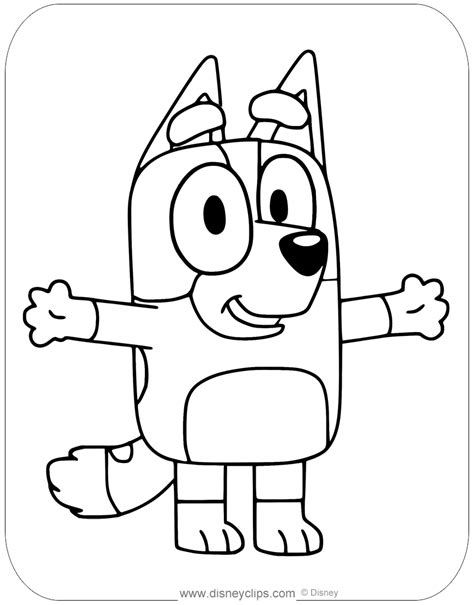 Bluey Bingo Coloring Pages Printable For Free Download