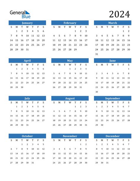 2024 Printable Calendar Printable World Holiday