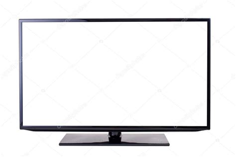 Download Modern Blank Flat Screen Tv Set Isolated On White