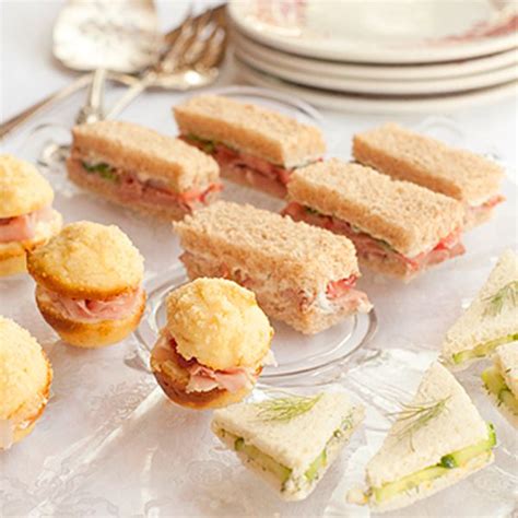 Tea Sandwiches Three Ways From Never Enough Thyme Tea Sandwiches Food Tea Party Sandwiches