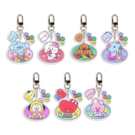 Bt21 Jelly Candy Baby Acrylic Keyring By Bts Monopoly Mang