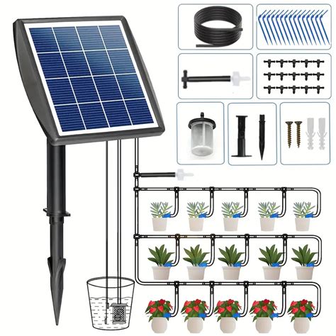 Solar Auto Irrigation System Solar Powered Drip Irrigation Temu