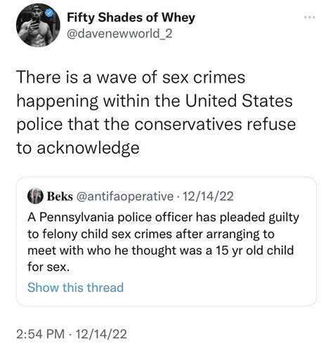 Fifty Shades Of Whey On Twitter Incidents That Cops Have Been
