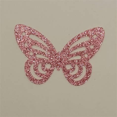 Glitter Mariposas 12 Unids Mariposa Die Corte Brillo Mariposa Etsy