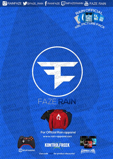 Get Youtubers Posters Faze Rain Logo