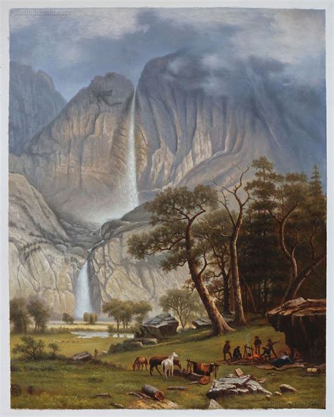 Cho Looke Yosemite Waterfall Albert Bierstadt Paintings Yosemite
