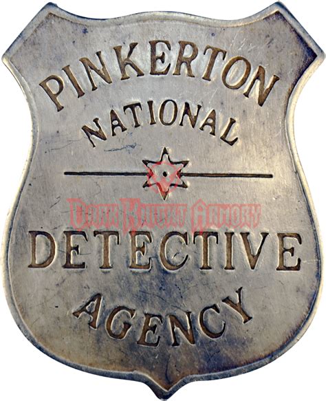 Detective Badge Pinkerton National Detective Agency Transparent Png