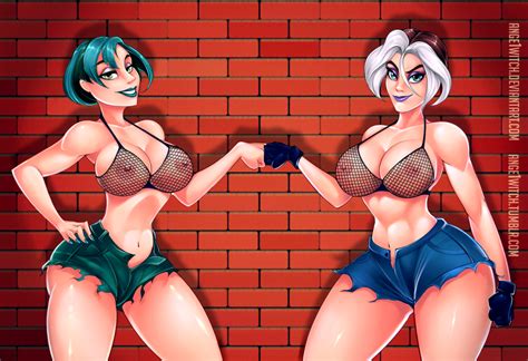 Rogue And Gwen By Angel Witch Hentai Foundry