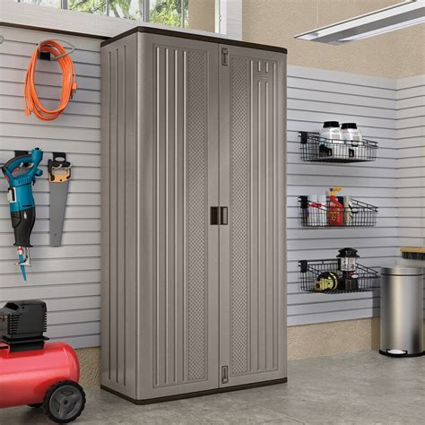 Shop Suncast 40 In W X 8025 In H X 2025 In D Plastic Freestanding Garage Cabinet At