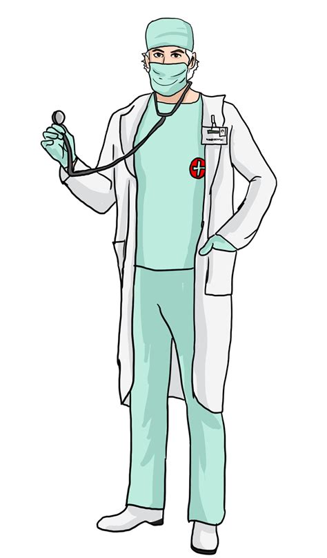 Surgeon Surgery Cartoon Doctor Transparent Background Png Clipart