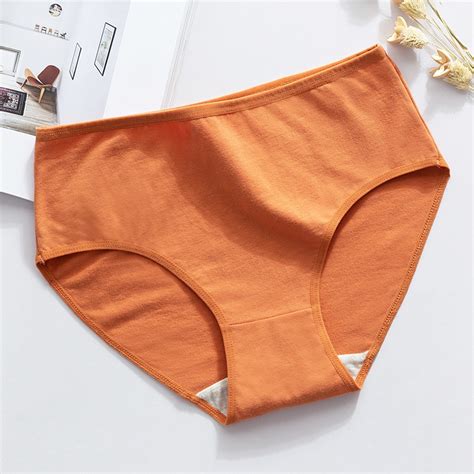 m xl 9 colors cotton panties women seamless briefs simple mid rise sexy lingerie girl panty