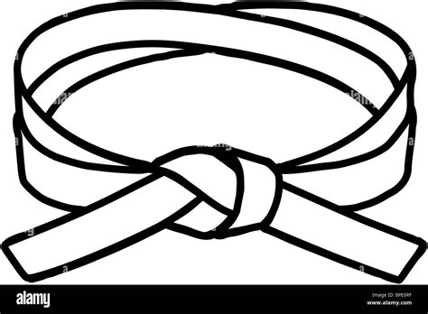 Illustration Of A Martial Arts Belt White Stock Photo 31040787 Alamy