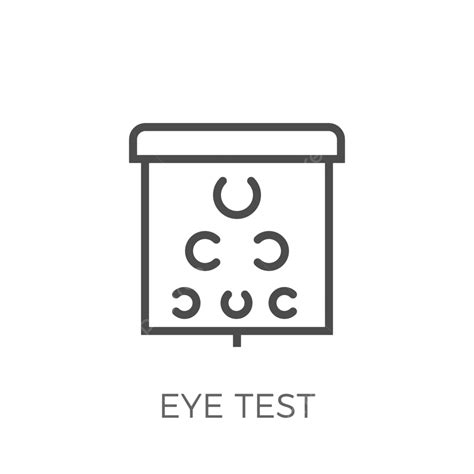 Eye Test Vector Icon Optometrist Chart Medical Vector Optometrist