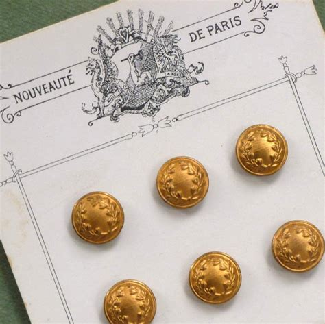 French Gold Gilt Antique Buttons Antique Buttons Antique Gold