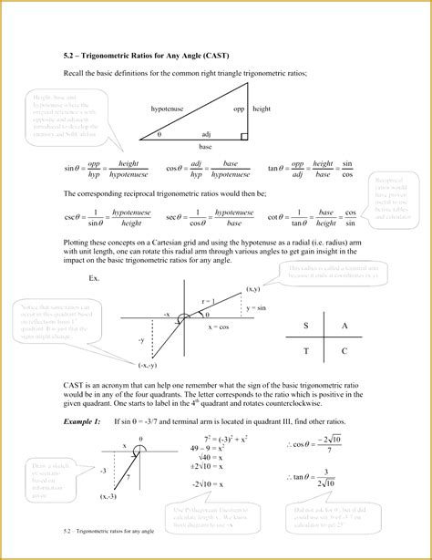 Learn to find the sides of a triangle with trigonometric ratios with the help of our in these worksheets, students will be working primarily with sine. 4 Worksheet Trigonometric Ratios sohcahtoa Answers ...