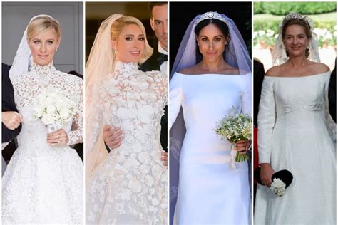 22 celebrities and royals who wore similar wedding dresses paris and nicky hilton were inspired