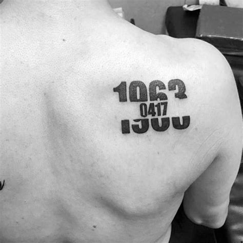 63 Amazing Number Tattoos For Men 2024 Inspiration Guide