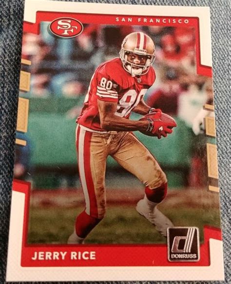 2017 Panini Donruss 272 Jerry Rice San Francisco 49ers Football Card