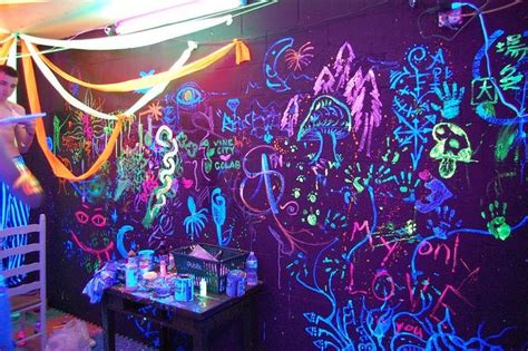 Black Light Painting Blacklight Room By Sparr0 On Flickr Cc Bedroom