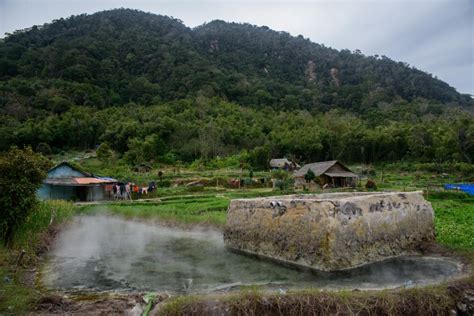 Swimming In Volcanic Hot Springs In Berastagi Sumatra Journey Of A