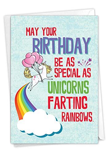 NobleWorks Funny Happy Birthday Card With Envelope Colorful Humor