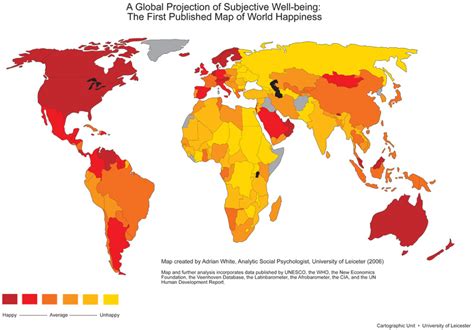 Map Of World Happiness — Cool Infographics