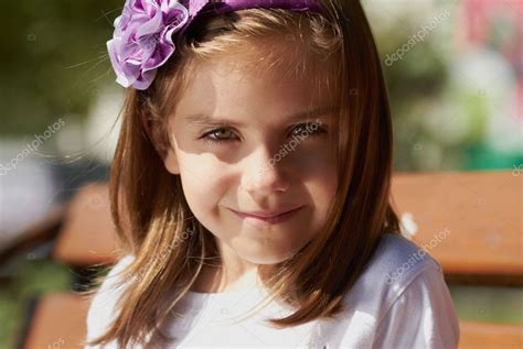 Cute Little Girl Outdoors In Summer Stock Photo By ©hurricanehank 11375449