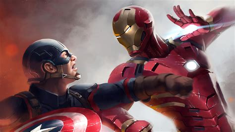 Iron Man Vs Captain America 4k Wallpaperhd Superheroes Wallpapers4k