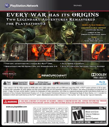 Best Buy God Of War Origins Collection Playstation 3 98289