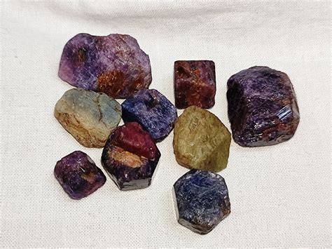 Raw Corundum Sapphire Crystal Gemstone Wholesale Natural Etsy