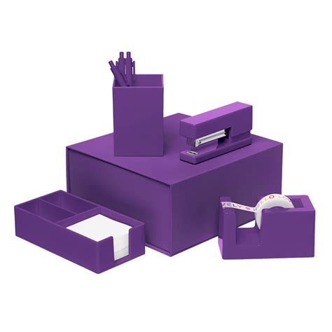 Purple Desk Set Etsy