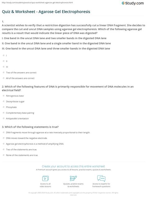 Inside the machine the blood and dialysis fluid are separated by a partially permeable membrane the. Gel Electrophoresis Virtual Lab Worksheet | Kids Activities