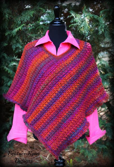 Effortless Chic Poncho ~free Crochet Pattern Beatrice