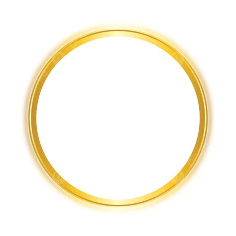 Circle Golden Frame Vector Art Png Golden Shine Circle Frame The Best