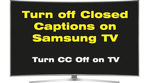 Are amazon captions like this for all the roku models? How to turn off closed captioning on Samsung TV (Remove ...