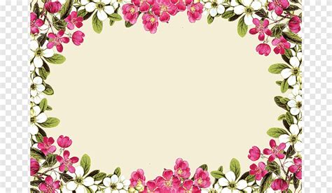 Bingkai Bunga Undangan Pernikahan Bingkai Bunga Merah Muda S