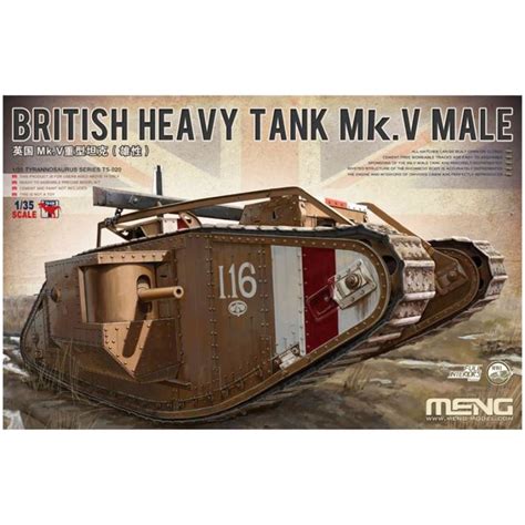 Meng Ts 020 135 British Heavy Tank Mk V Male