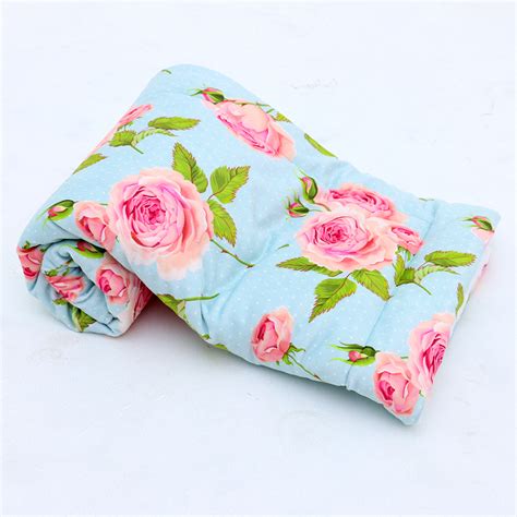Minky Print Pink And Blue Floral
